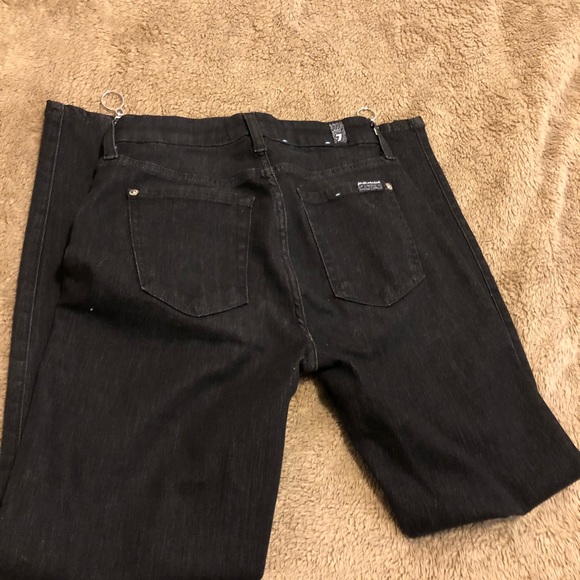 Black 7 For All Mankind Roxanne Ankle Jeans - Picture 5 of 7